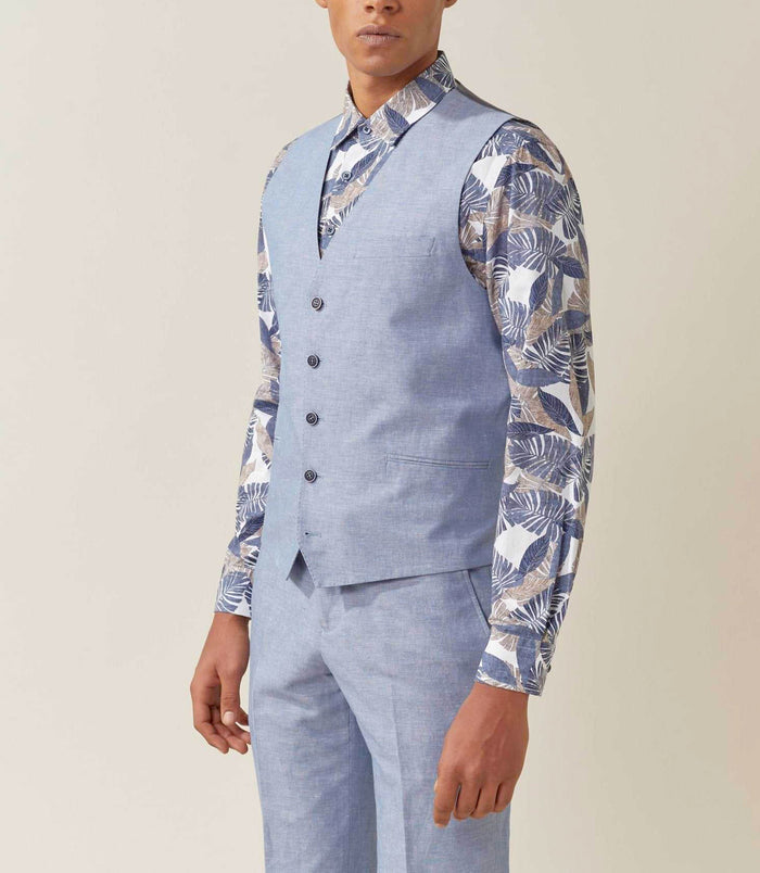 Izac Gilet Ville Bleu-clair "Lazurro"