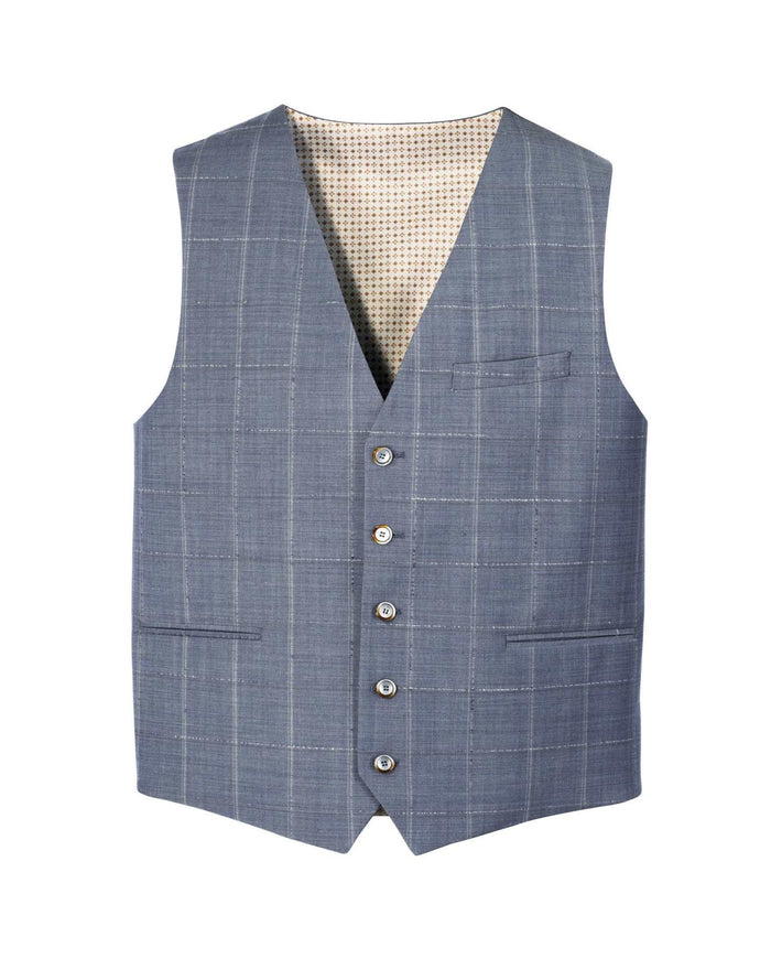 izac Gilet ville carreaux-fenêtre gris