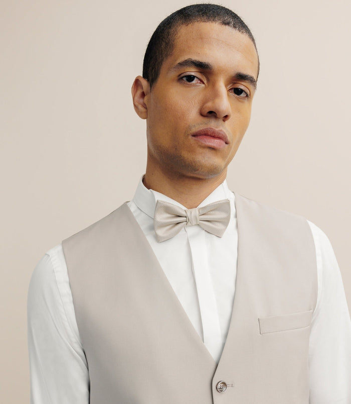 Izac Gilet Ville En Laine Majoritaire Beige