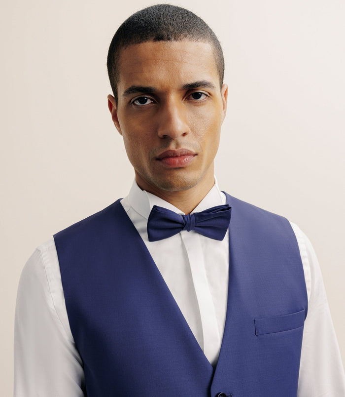 Izac Gilet Ville En Laine Majoritaire Bleu