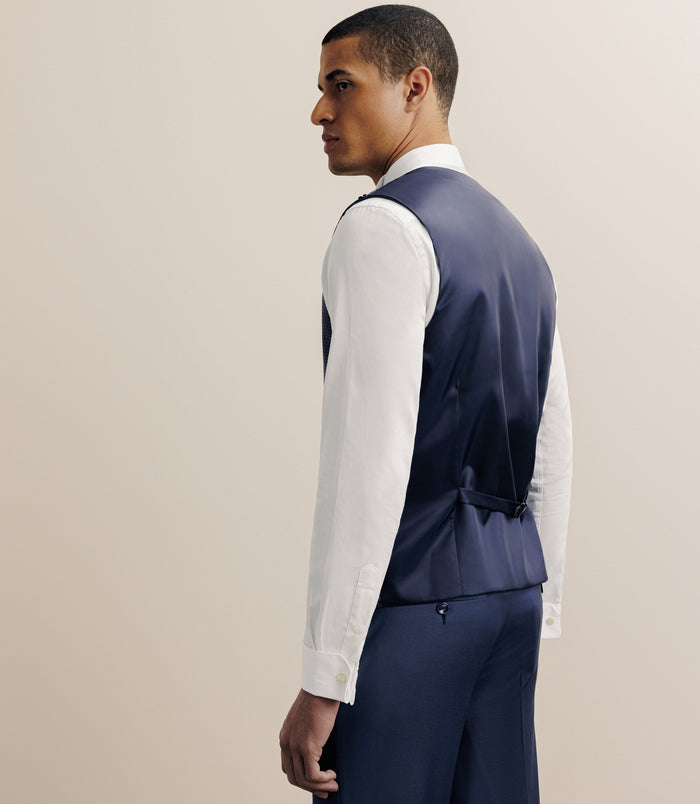 Izac Gilet Ville En Laine Majoritaire Bleu