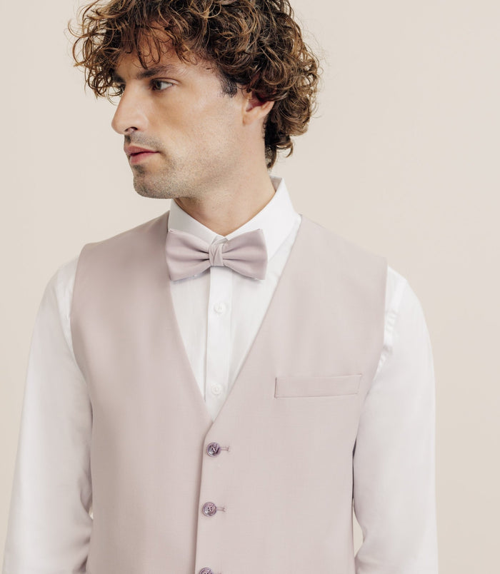 Izac Gilet Ville En Laine Majoritaire Rose