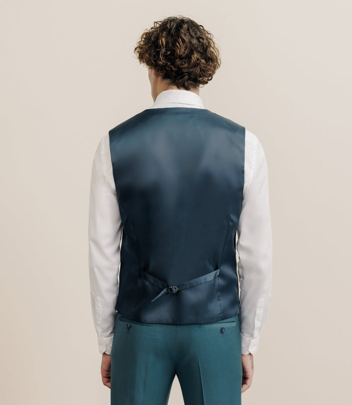 Izac Gilet Ville En Laine Majoritaire Vert