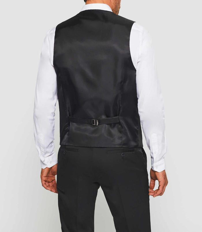 Izac Gilet Ville En Tissu Technique Noir "Jionaco"