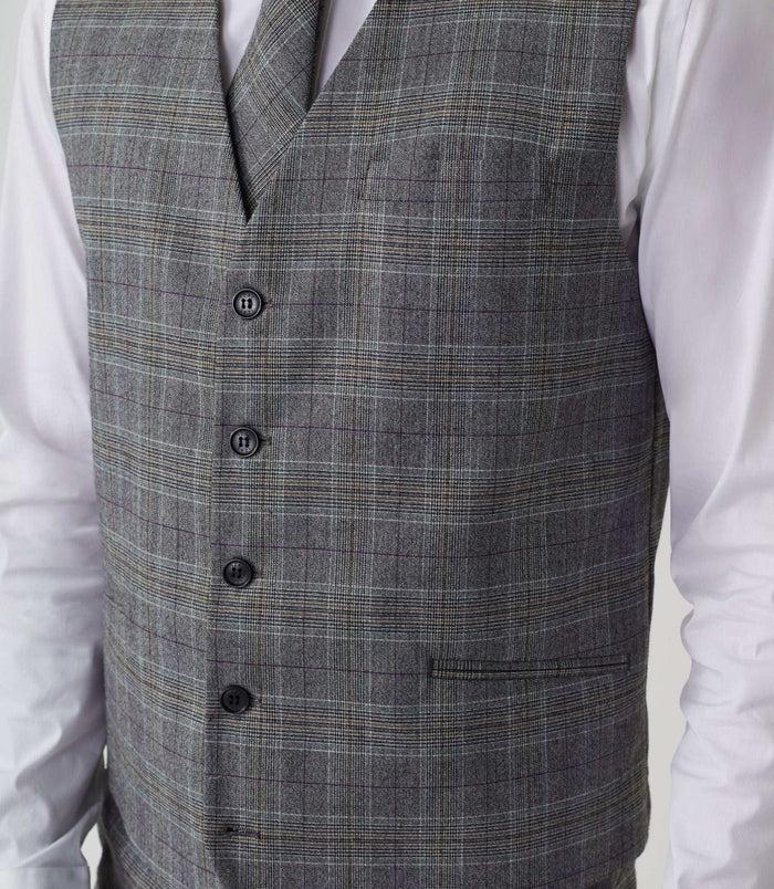 Izac Gilet Ville Prince De Galles Gris "Ovintage"