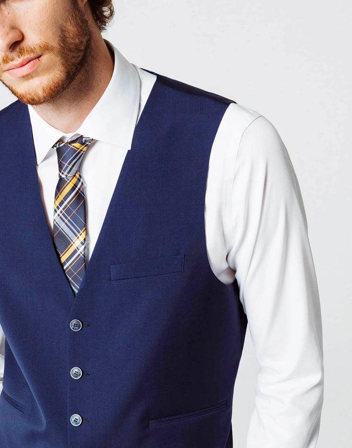 Izac Gilet Ville Uni Bleu