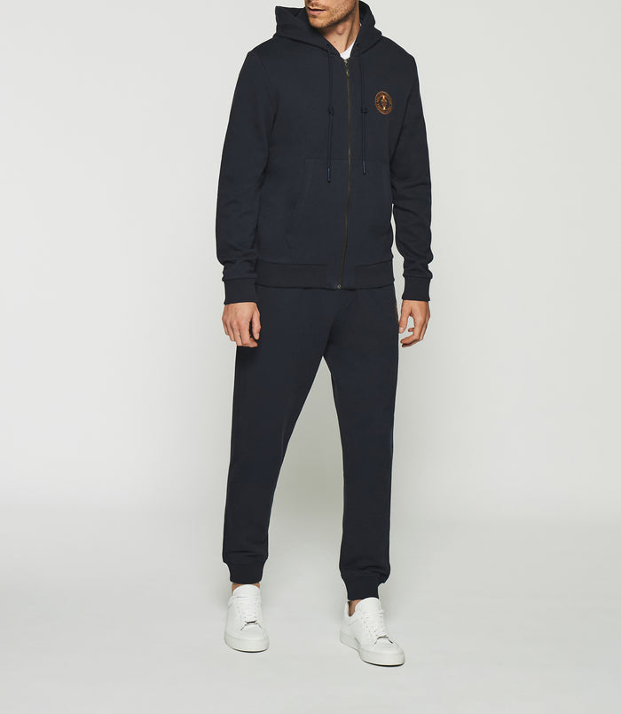 izac Gilet zippé à capuche marine SWDOGAN