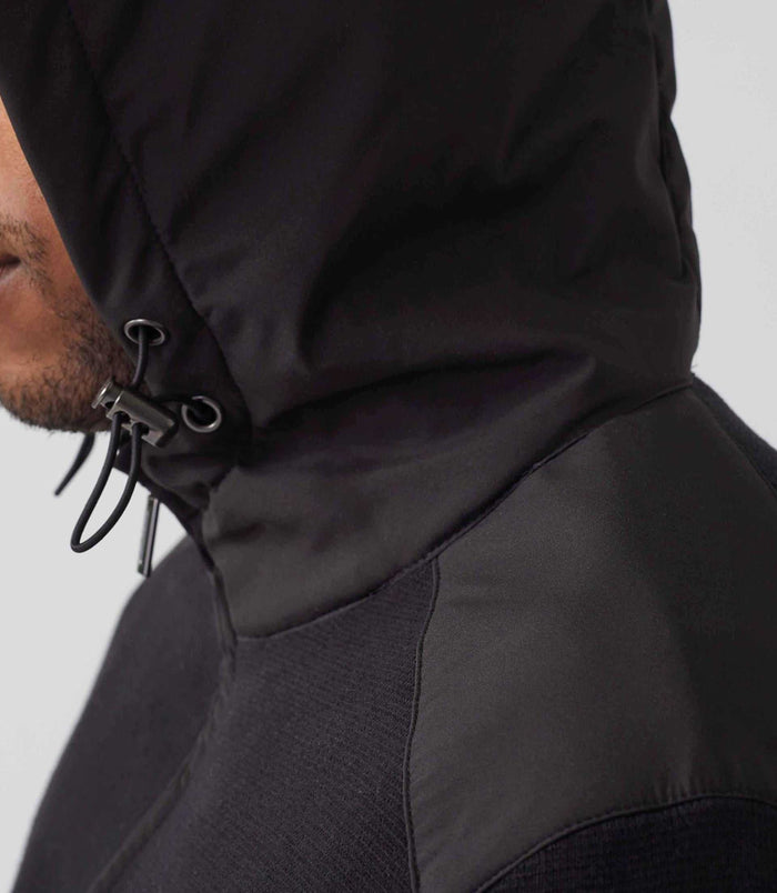 Izac Gilet Zippé à Capuche Noir "SWsabri"