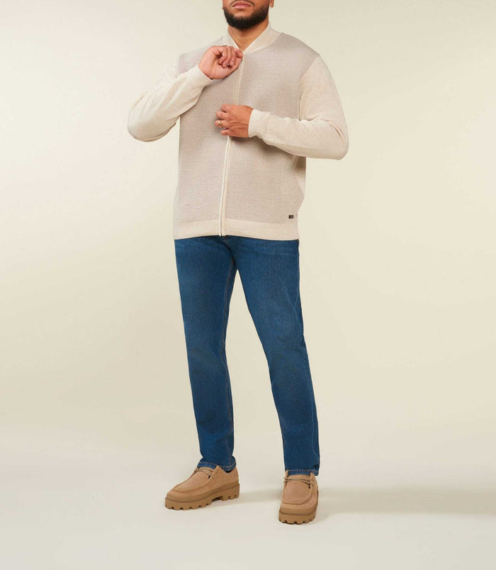 izac Gilet zippé beige col teddy BAOBT