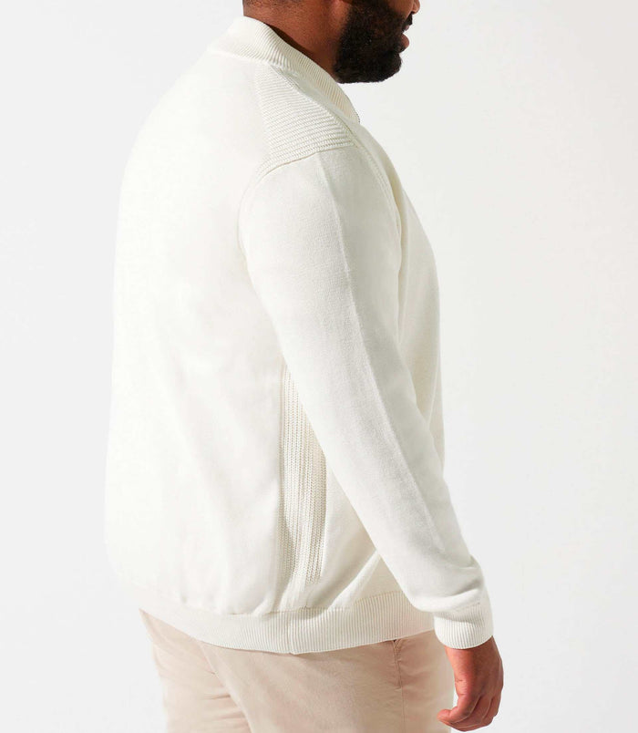 Izac Gilet Zippé Col Montant écru DANBT