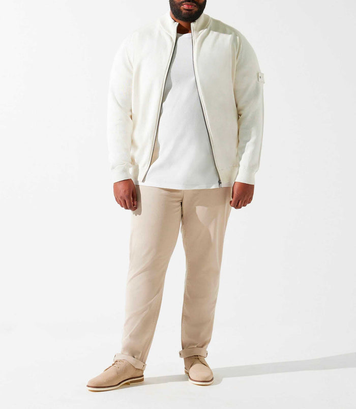 izac Gilet zippé col montant écru DANBT