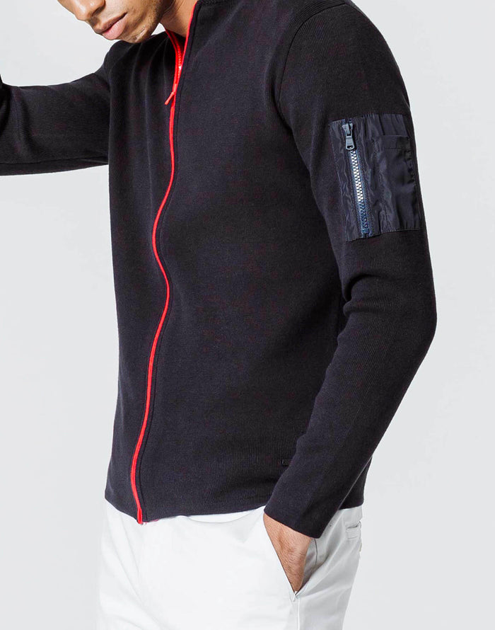 Izac Gilet Zippé Col Teddy