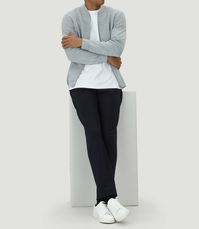 izac Gilet zippé col teddy laine gris "Lawson"