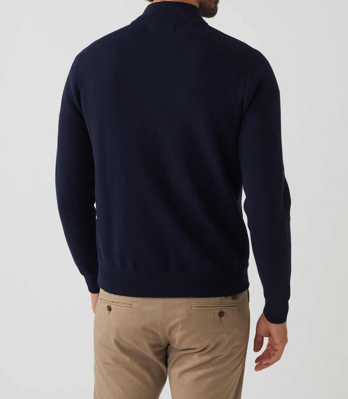 Izac Gilet Zippé Col Teddy Marine "SWsherkan"
