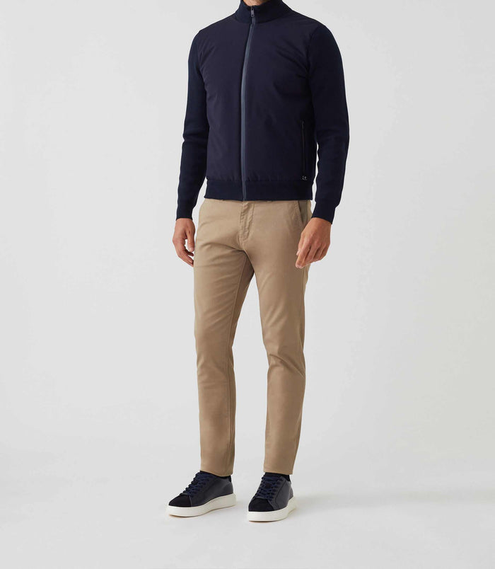 izac Gilet zippé col teddy marine "SWsherkan"