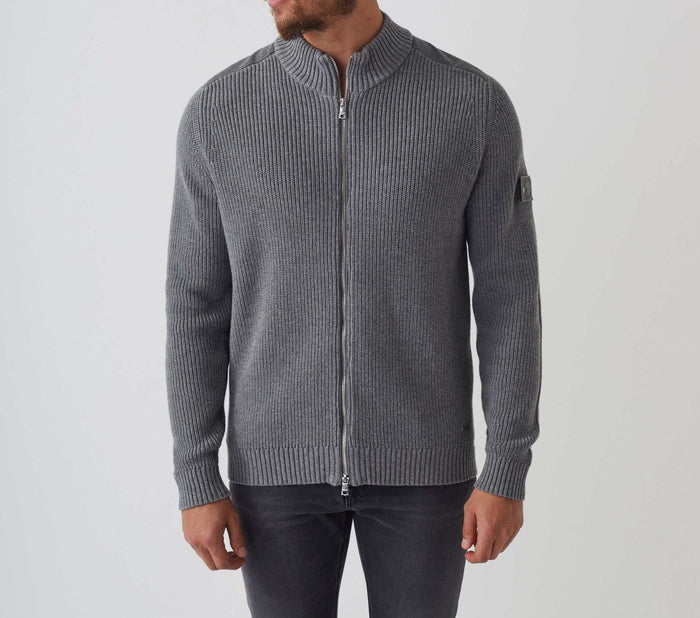Izac Gilet Zippé Gris "SWsami"