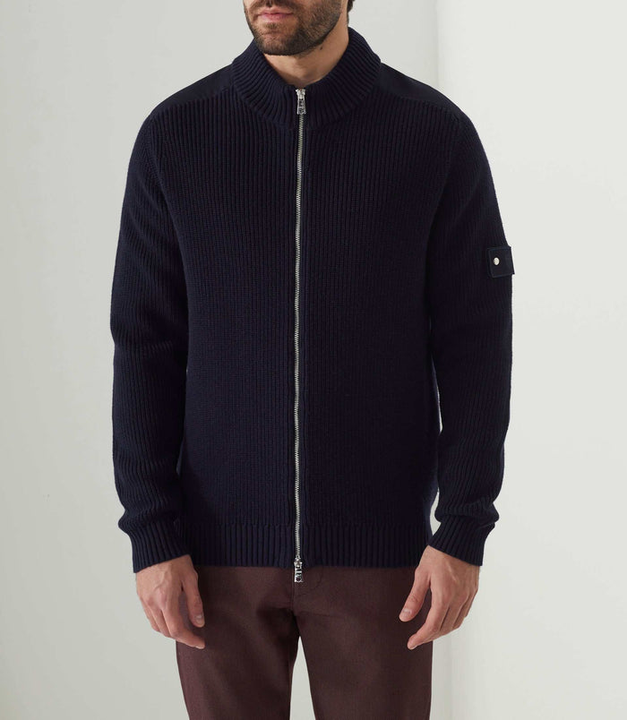 Izac Gilet Zippé Marine "SWsami"
