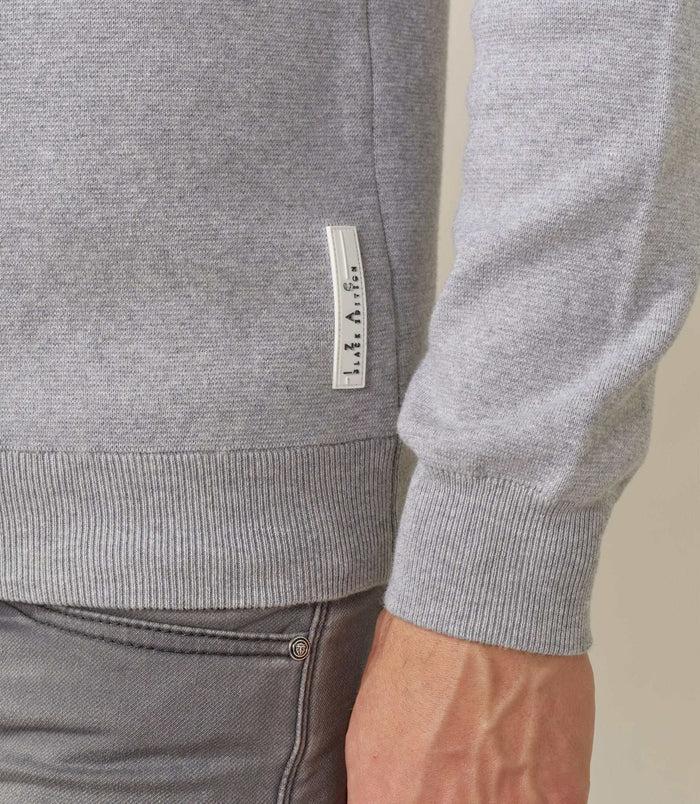 Izac Gilet Zippé Style Campus Gris "Forbert"