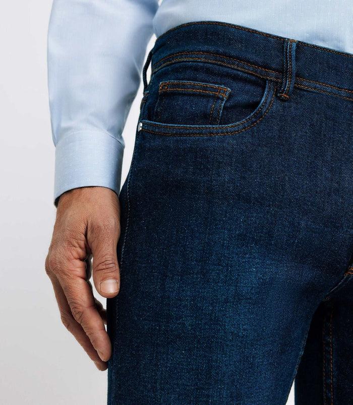 Izac Jean 5 Poches Bleu Moyen