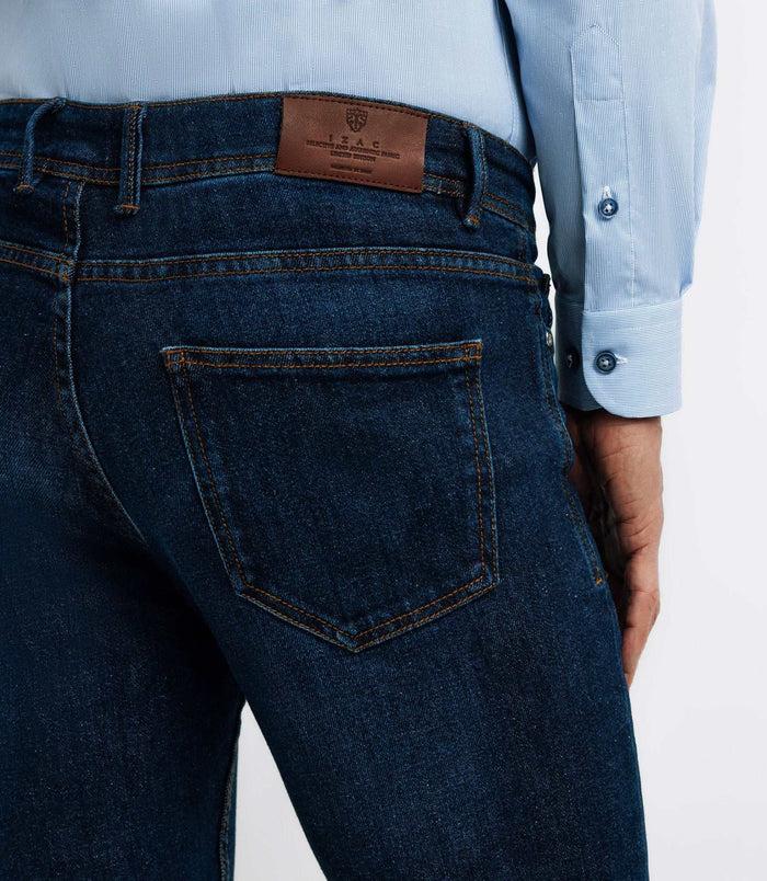Izac Jean 5 Poches Bleu Moyen