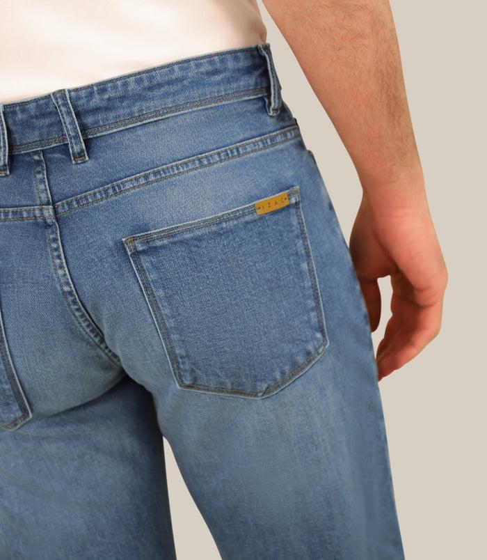 Izac Jean 5 Poches Bleu Moyen