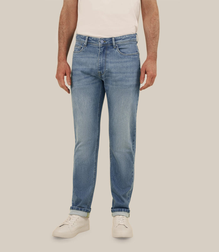 izac Jean 5 poches bleu moyen