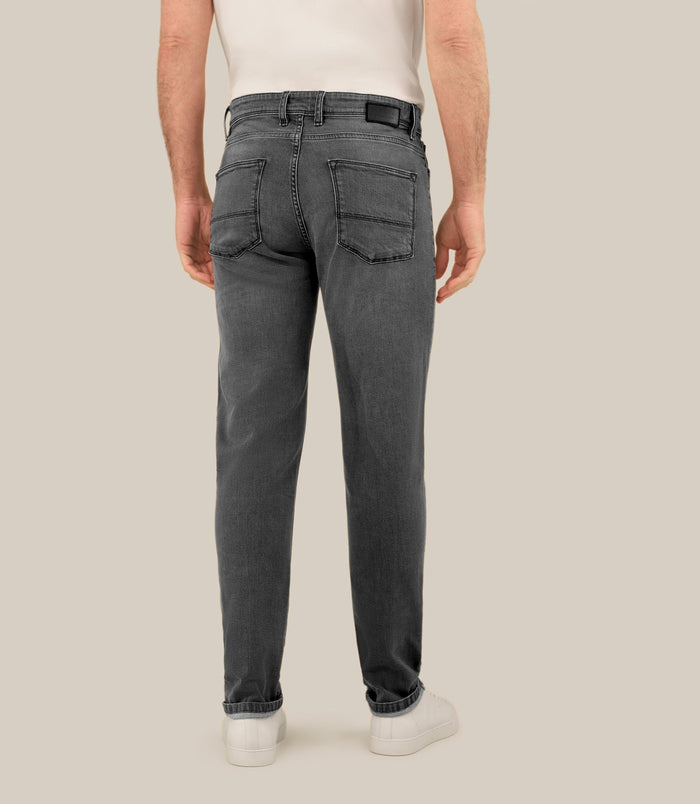 Izac Jean 5 Poches "jog" Coupe Slim Gris