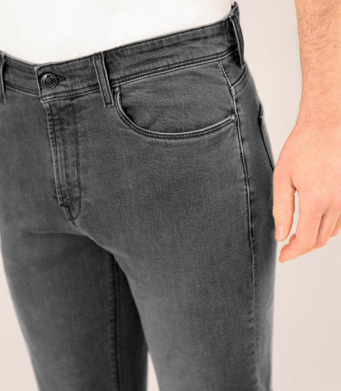 Izac Jean 5 Poches "jog" Coupe Slim Gris