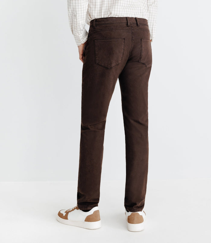 Izac Jean 5 Poches Marron