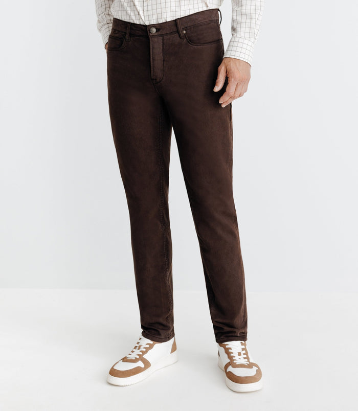 izac Jean 5 poches marron