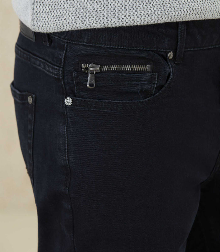 Izac Jean Effet Usé Noir "Raphael"