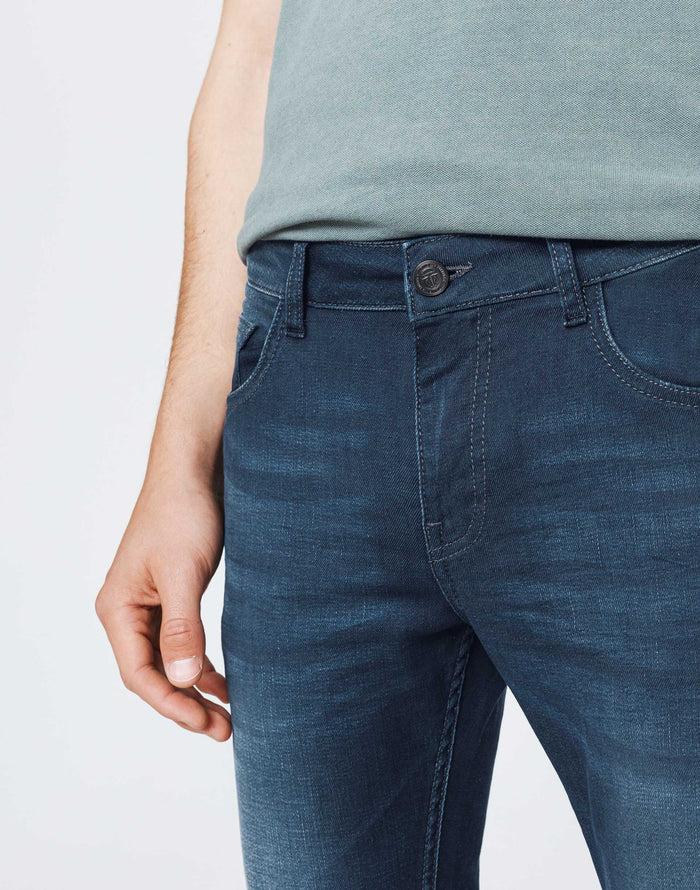 Izac Jean Enduit Bleu Gris Délavé