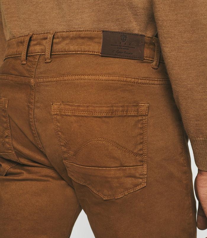 Izac Jean Slim 5 Poches Camel ELEGANCE