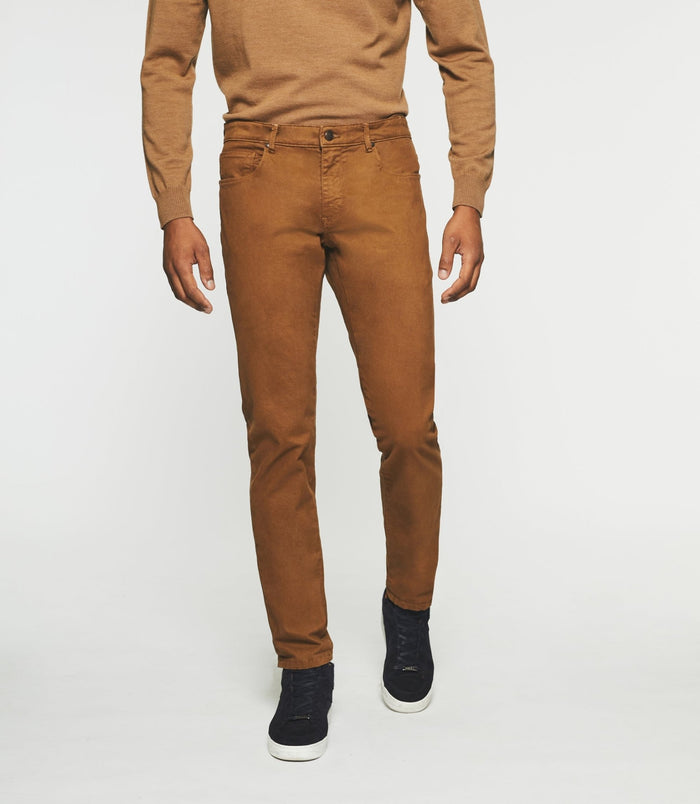 izac Jean slim 5 poches camel ELEGANCE