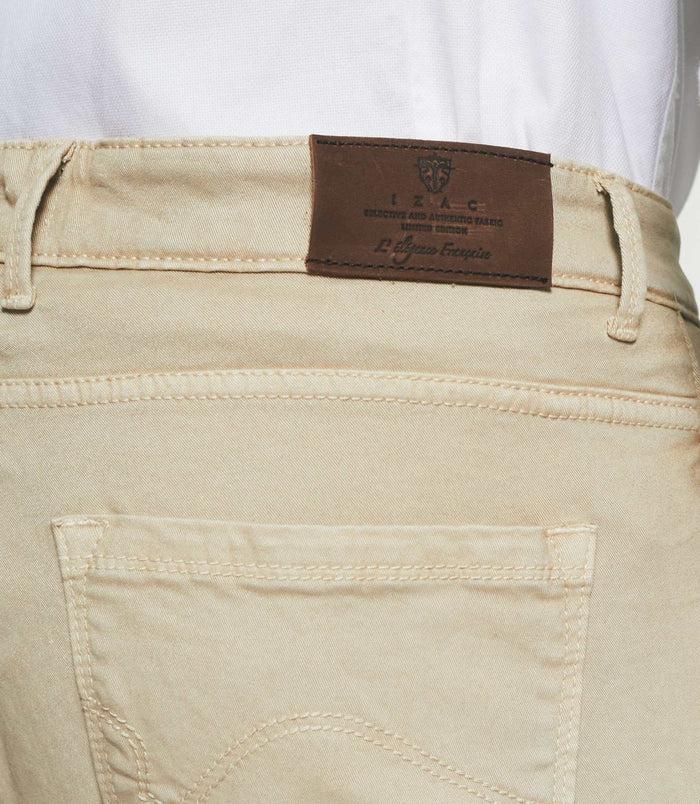 Izac Jean Slim 5 Poches Mastic ELEGANCE