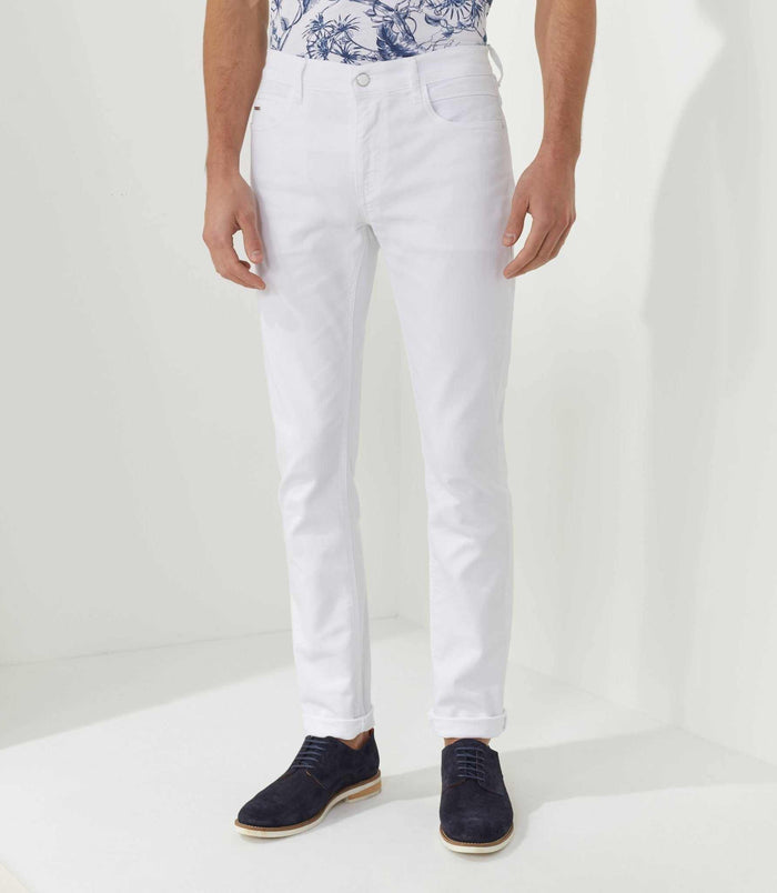izac Jean slim blanc "Renada"