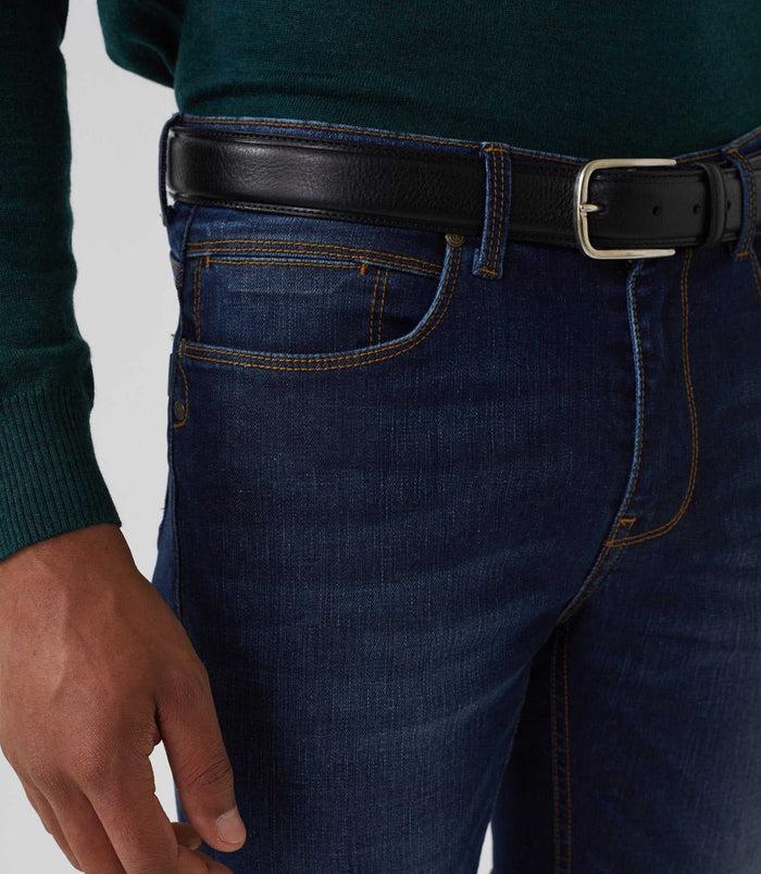 Izac Jean Slim Bleu Moyen "Lion"
