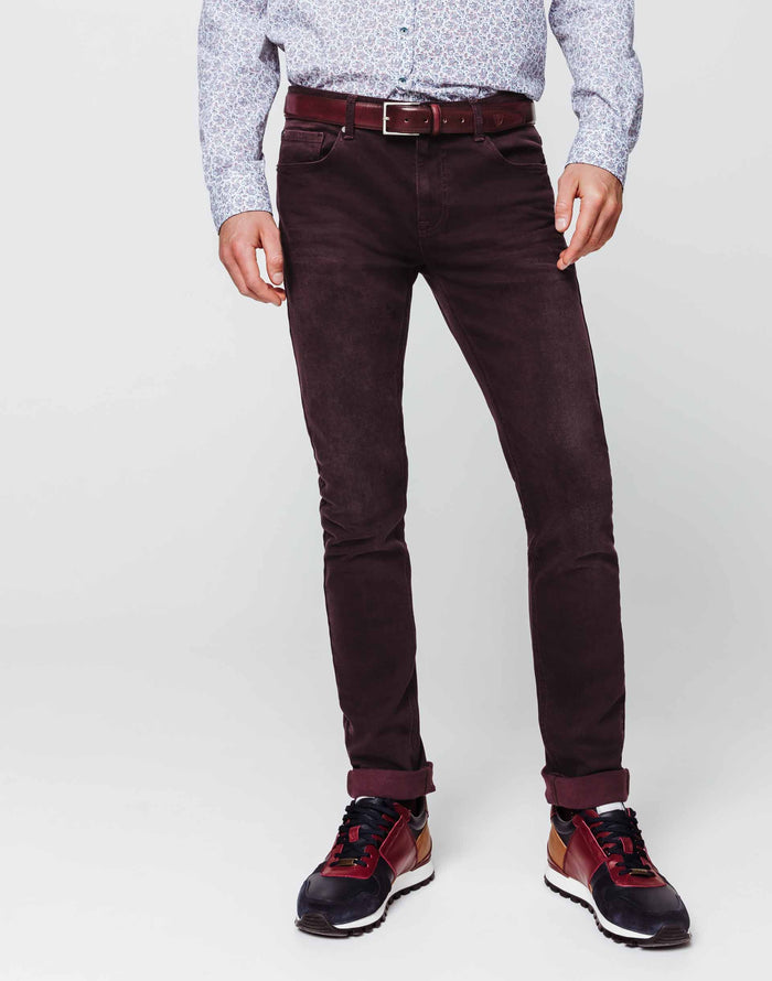 izac Jean slim bordeaux