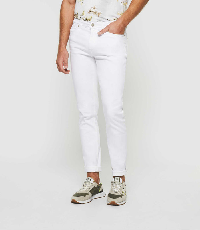 izac Jean slim délavé blanc TIC