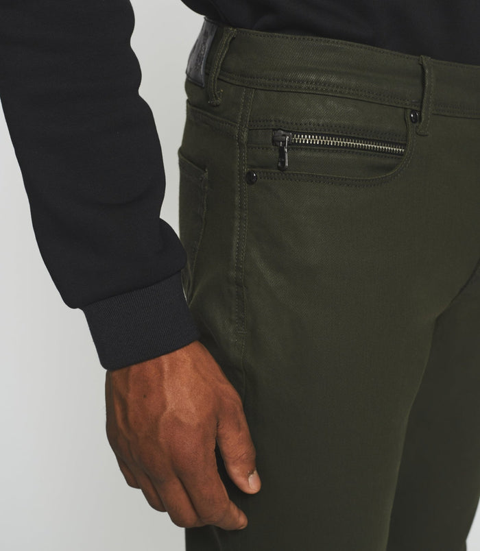 Izac Jean Slim Denim Enduit Kaki EROS