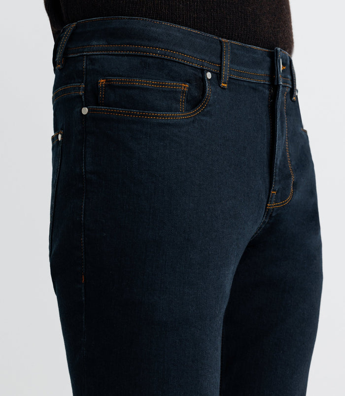 Izac Jean Slim En Coton Bleu