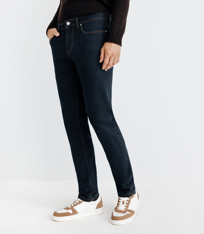 izac Jean slim en coton bleu