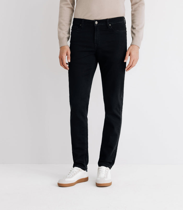 izac Jean slim en coton noir