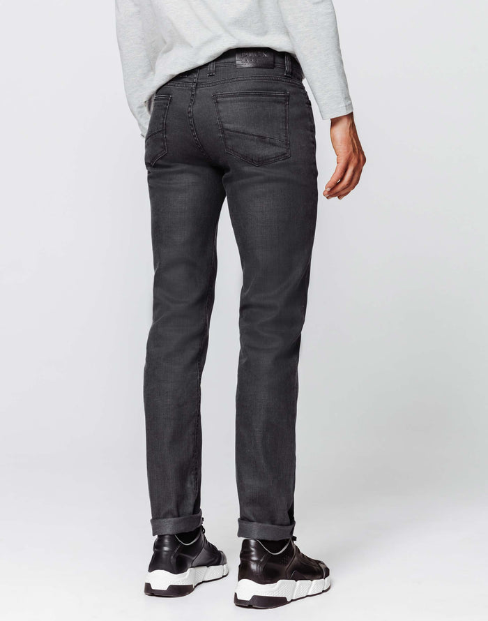 Izac Jean Slim Enduit Gris Moyen