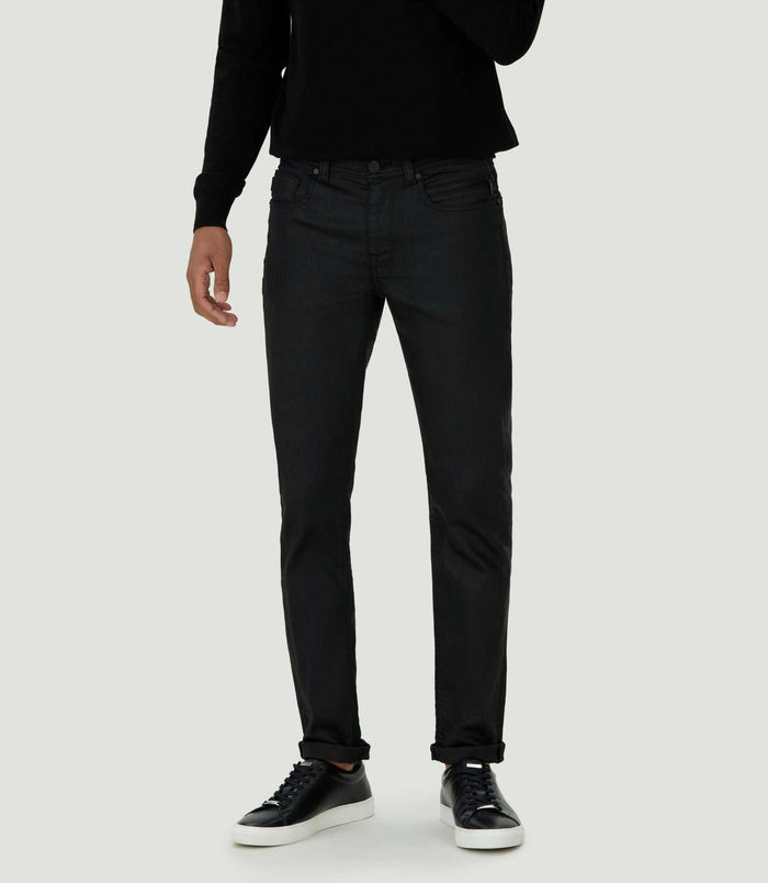 izac Jean slim enduit noir "Redison"