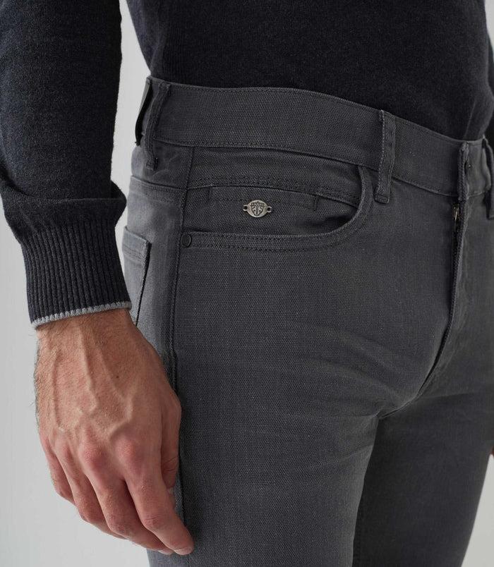 Izac Jean Slim Gris-clair "Lio"