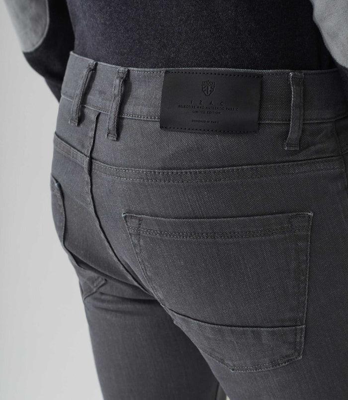 Izac Jean Slim Gris-clair "Lio"