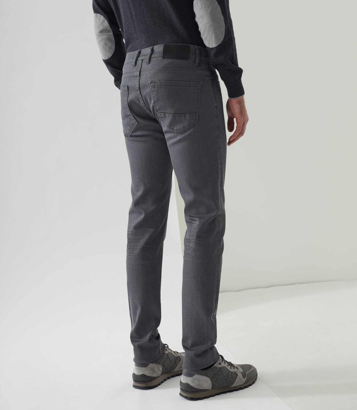Izac Jean Slim Gris-clair "Lio"