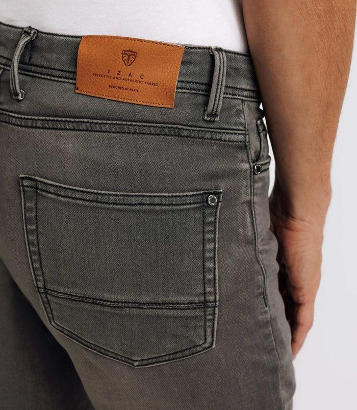 Izac Jean Slim Gris Moyen