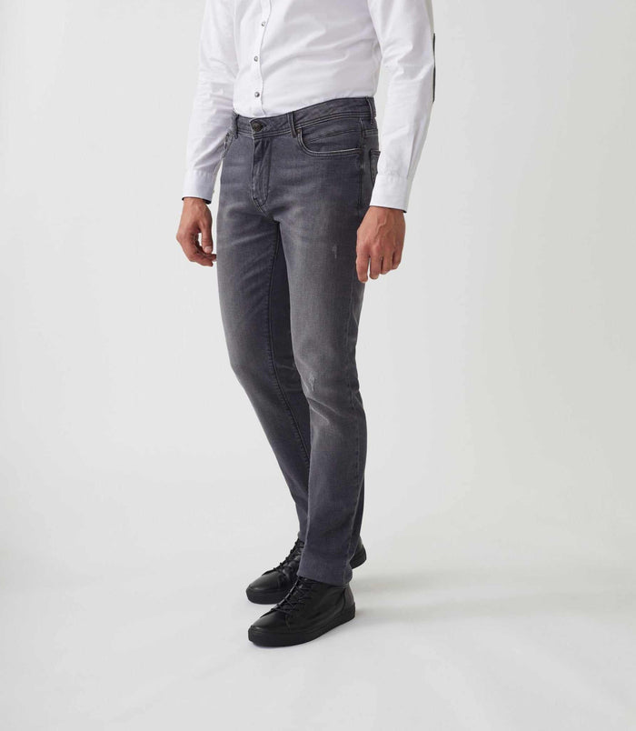 Izac Jean Slim Gris Moyen "Lael"